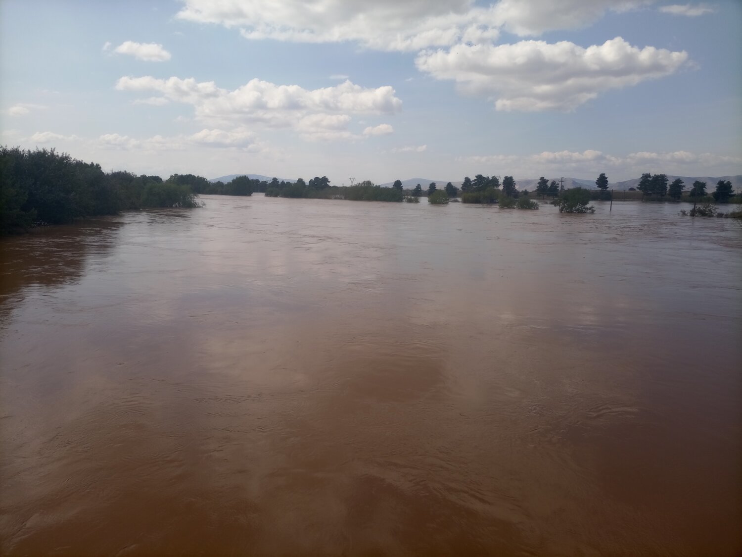 Κακοκαιρία Daniel Λάρισα Γέφυρα Πηνειός