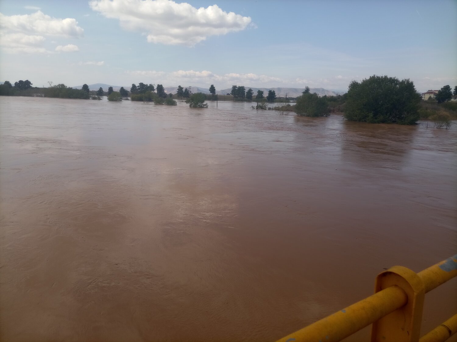 Κακοκαιρία Daniel Λάρισα Γέφυρα Πηνειός