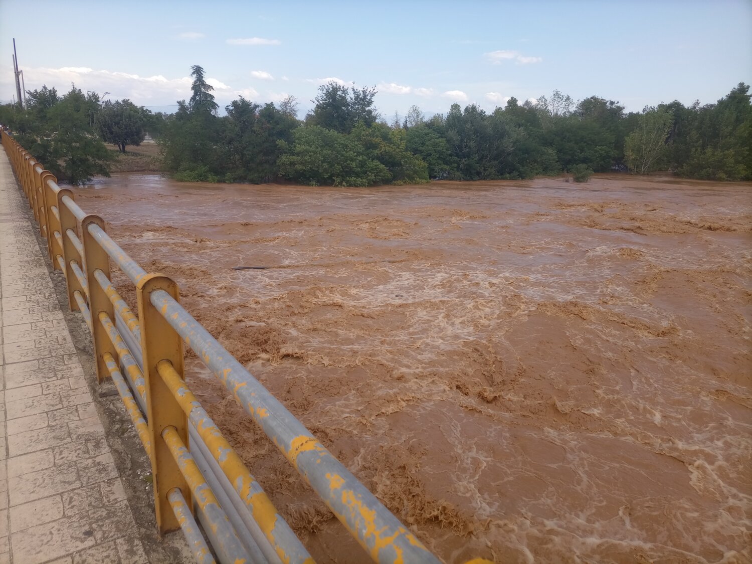 Κακοκαιρία Daniel Λάρισα Γέφυρα Πηνειός