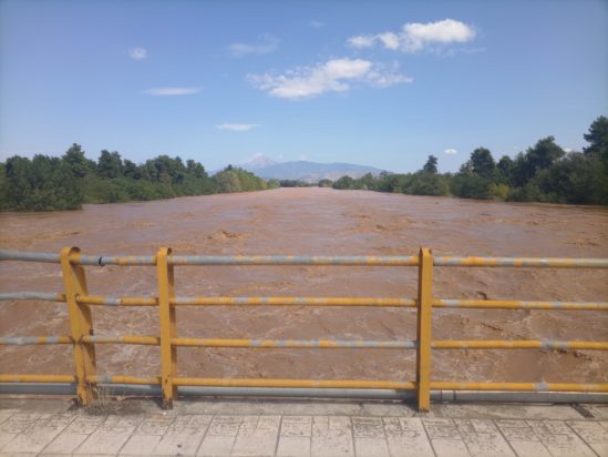Κακοκαιρία Daniel Λάρισα Γέφυρα Πηνειός