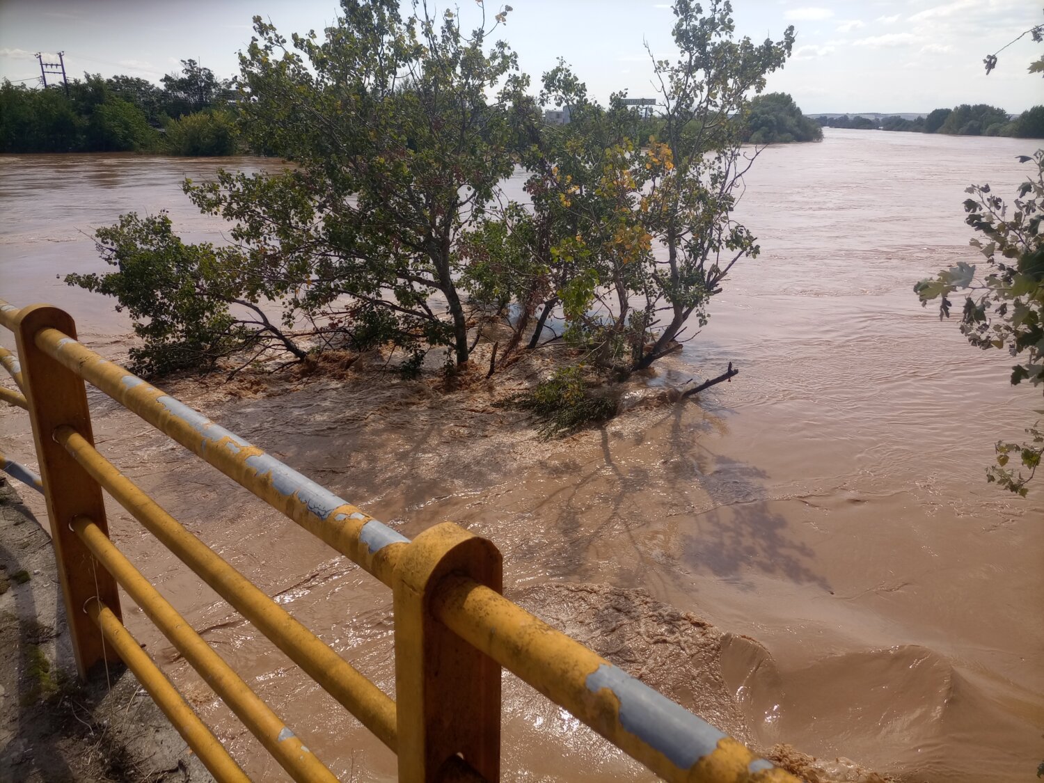 Κακοκαιρία Daniel Λάρισα Γέφυρα Πηνειός