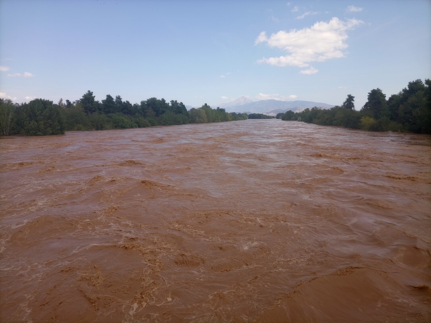 Κακοκαιρία Daniel Λάρισα Γέφυρα Πηνειός