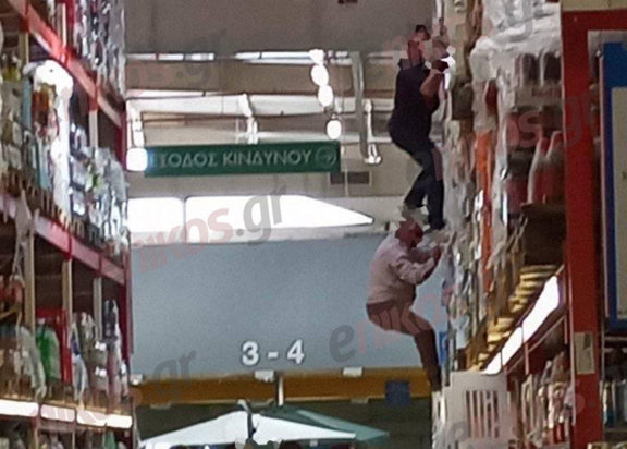 Κακοκαιρία Daniel Λάρισα Σούπερ Μάρκετ