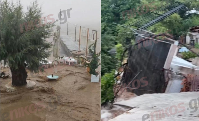 Κακοκαιρία Daniel Μηλίνα Πήλιο