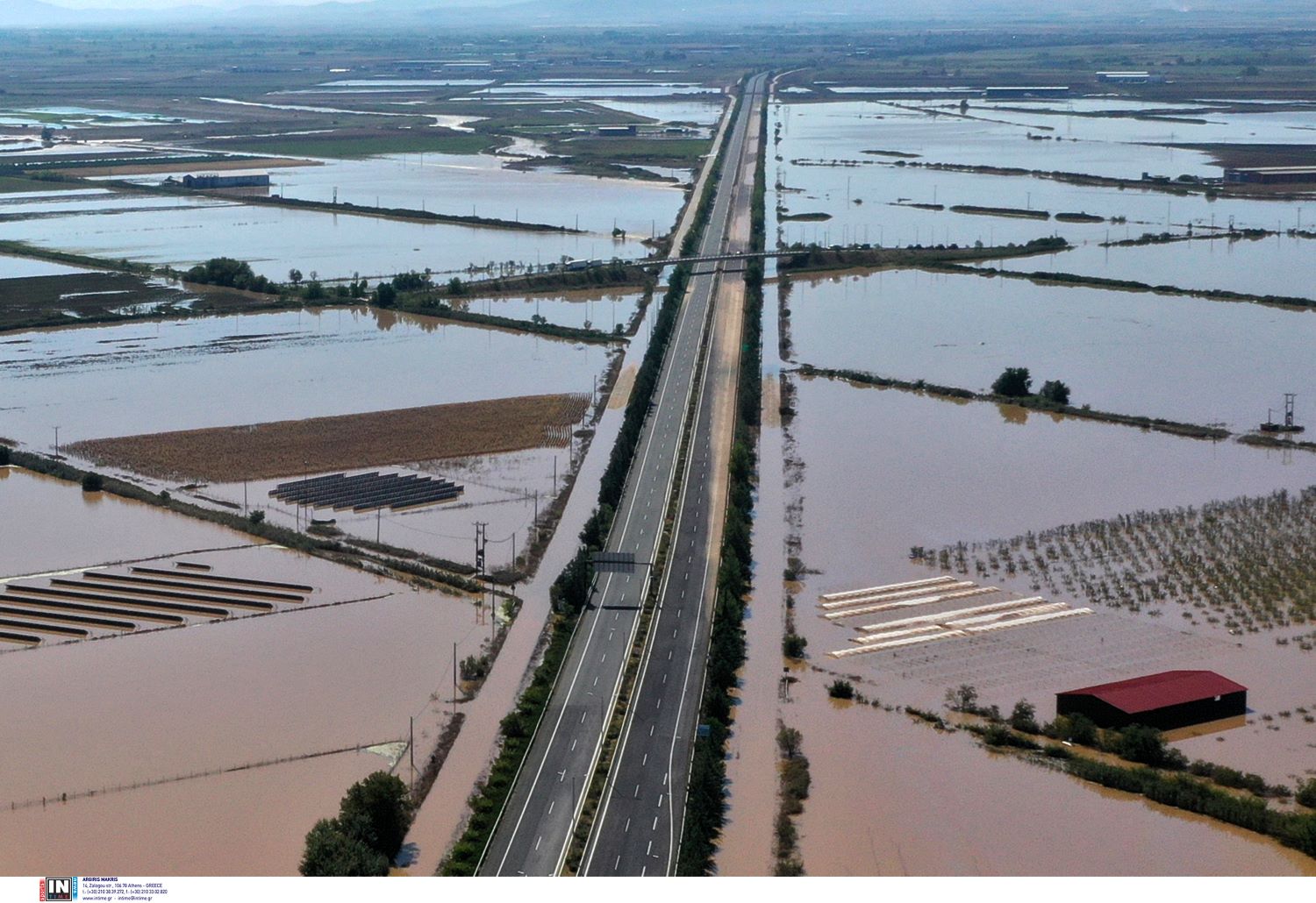 Θεσσαλία κακοκαιρία πλημμύρα