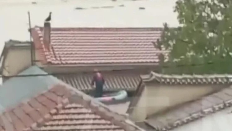 Κακοκαιρία Daniel – Καρδίτσα: Συγκλονιστικό ΒΙΝΤΕΟ με άνδρα της ΕΜΑΚ που σώζει ηλικιωμένη από την σκεπή σπιτιού με βάρκα