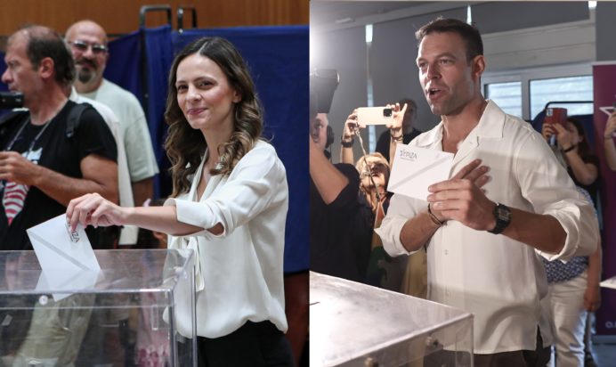 Εκλογές ΣΥΡΙΖΑ Έφη Αχτσιόγλου Στέφανος Κασσελάκης