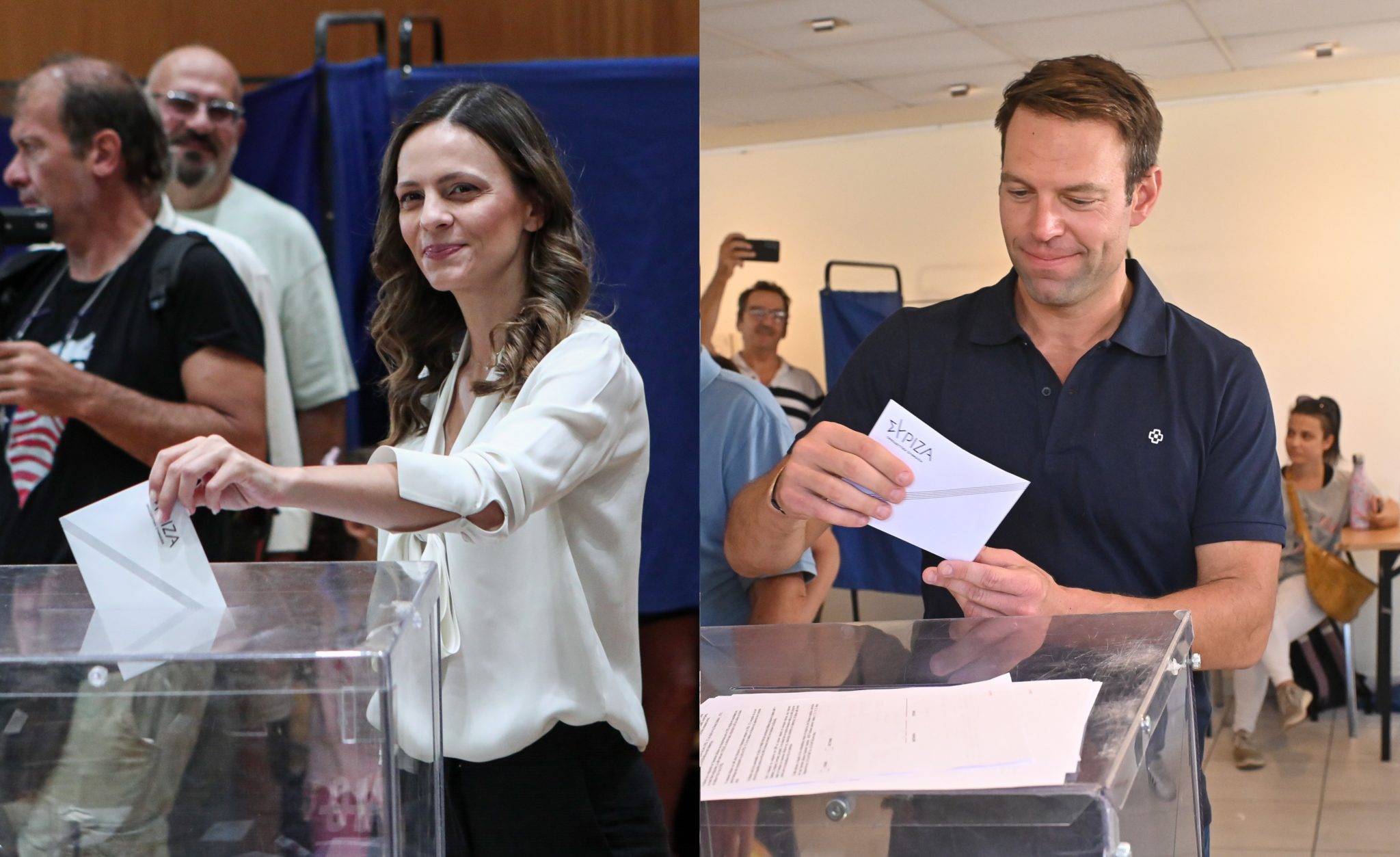 Εκλογές ΣΥΡΙΖΑ Έφη Αχτσιόγλου Στέφανος Κασσελάκης