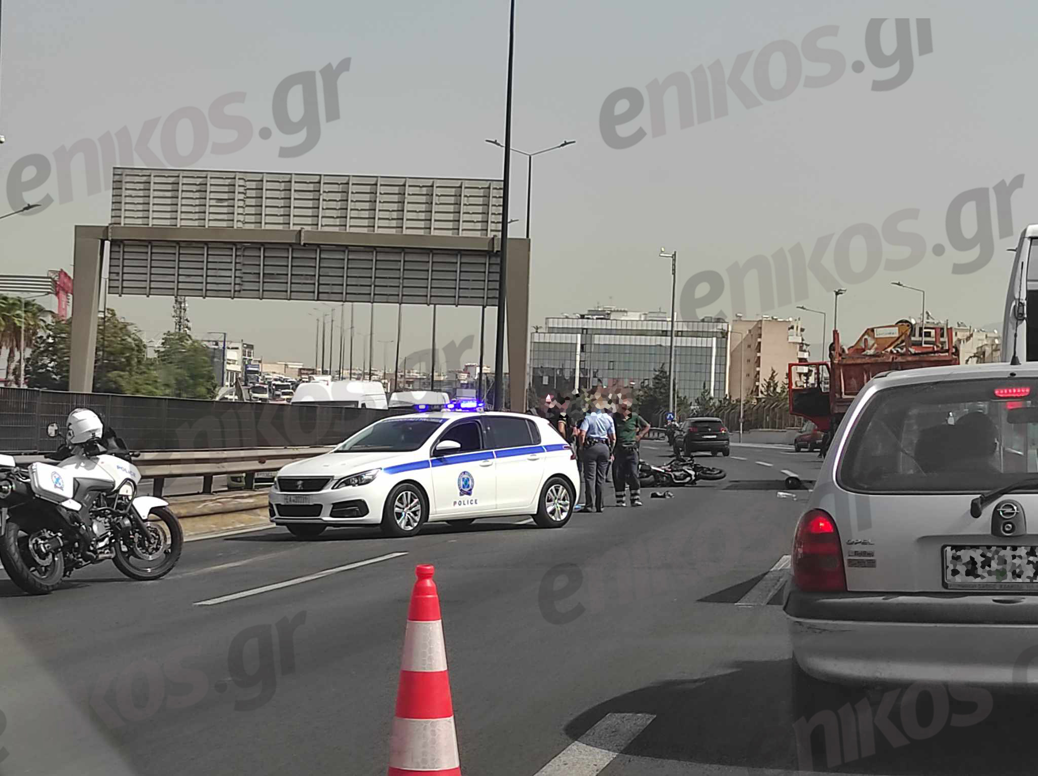 Τροχαίο στον Κηφισό: Νεκρός ο οδηγός της μηχανής μετά την καραμπόλα