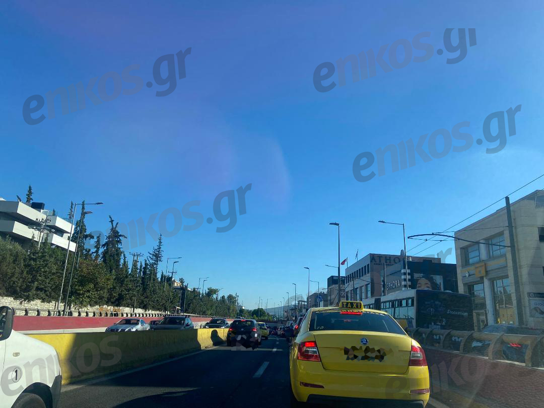 Κίνηση: Μποτιλιάρισμα σε 12 δρόμους της Αττικής