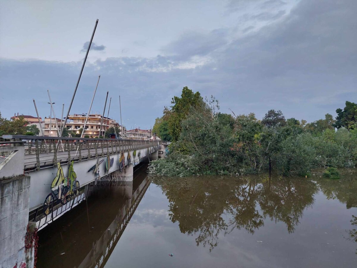 Λάρισα κακοκαιρία Πηνειός