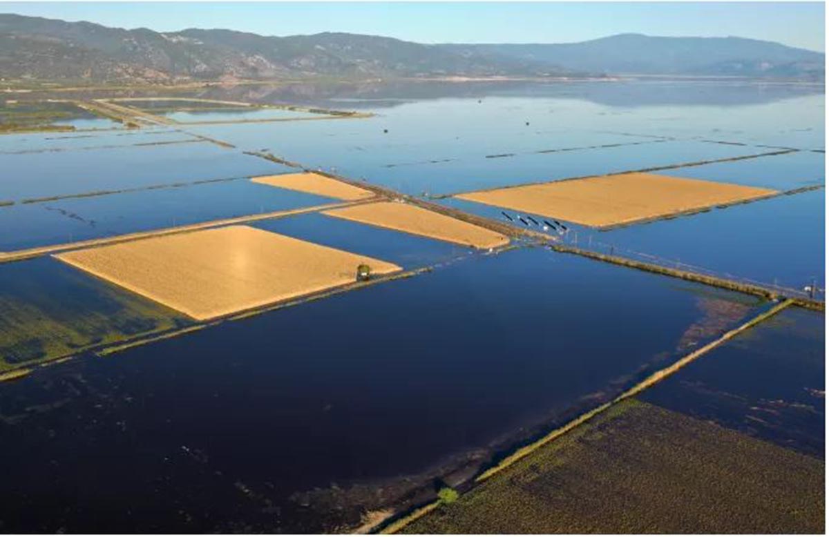 Κακοκαιρία Daniel: Υποχωρούν τα νερά στην λίμνη Κάρλα