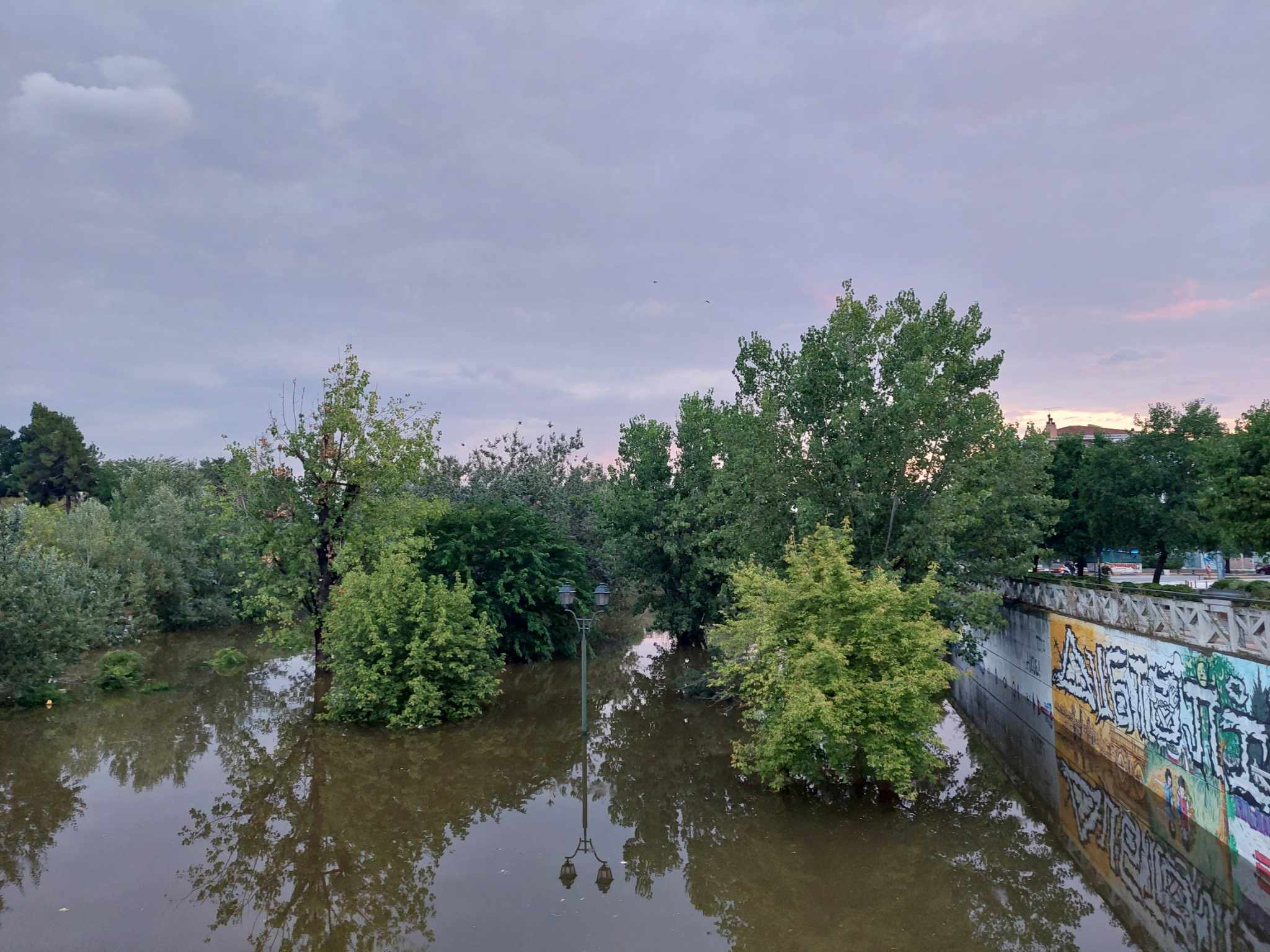 Λάρισα κακοκαιρία Πηνειός
