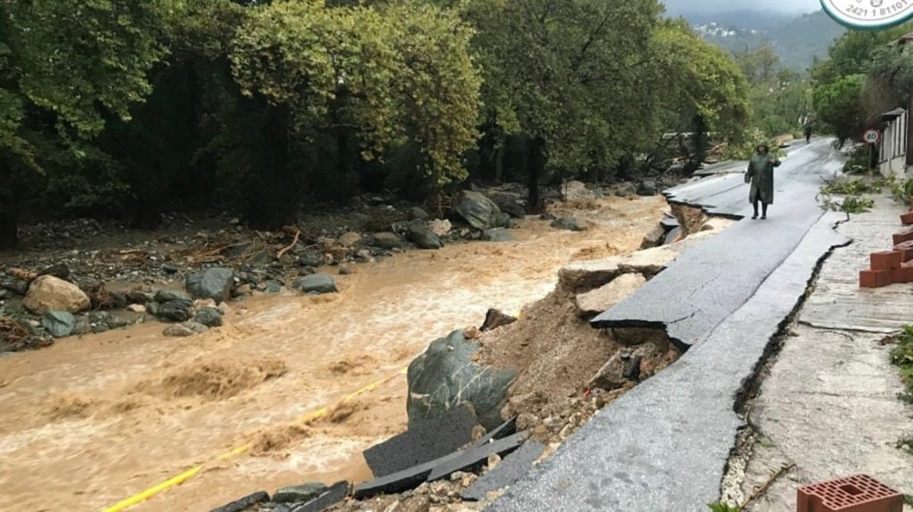 Βόλος πλημμύρα καταστροφές