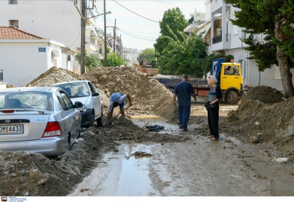 Βόλος πλημμύρα λάσπες