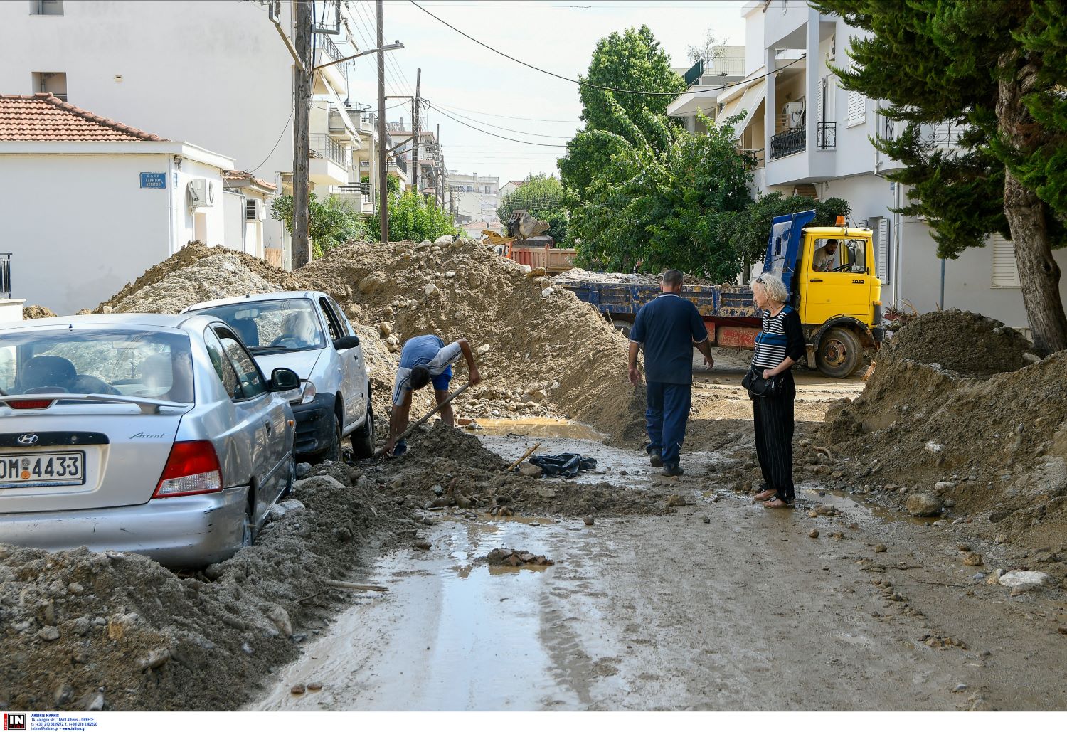 Βόλος πλημμύρα λάσπες