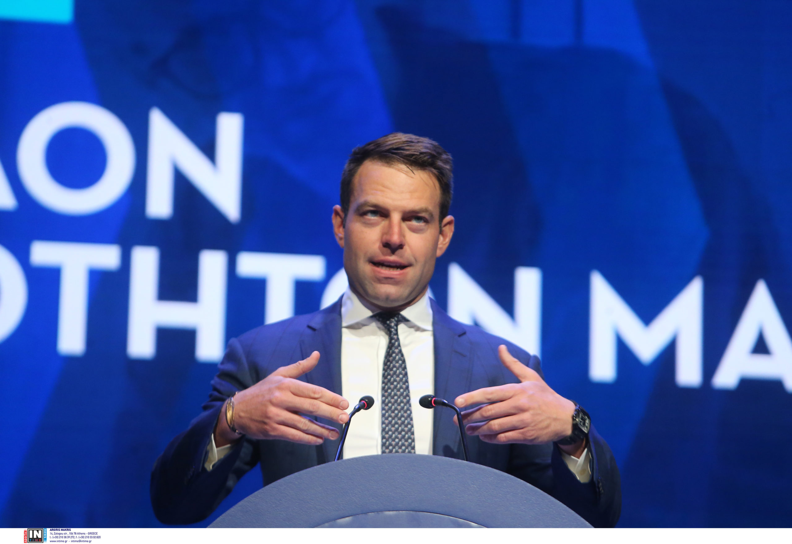 Ο Στέφανος Κασσελάκης στον ΣΕΒ