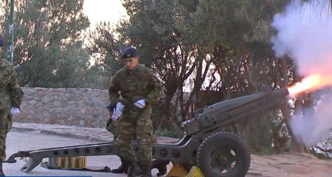 28η Οκτωβρίου: 21 κανονιοβολισμοί από τον Λυκαβηττό