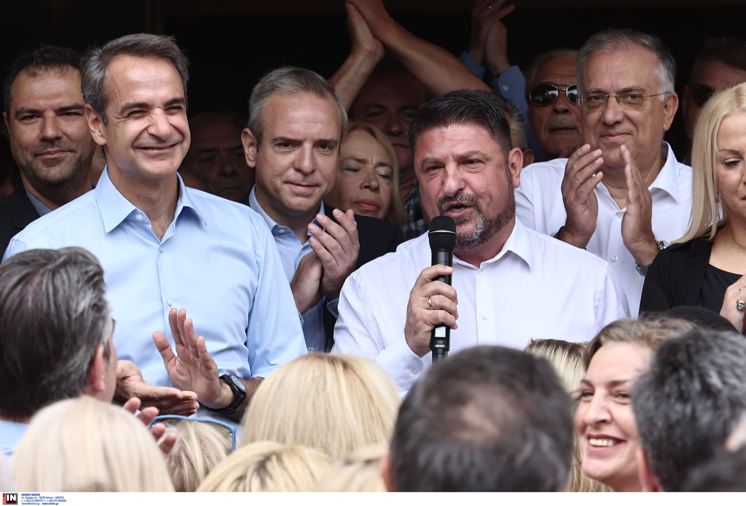 Μητσοτάκης- Χαρδαλιάς στον Βύρωνα