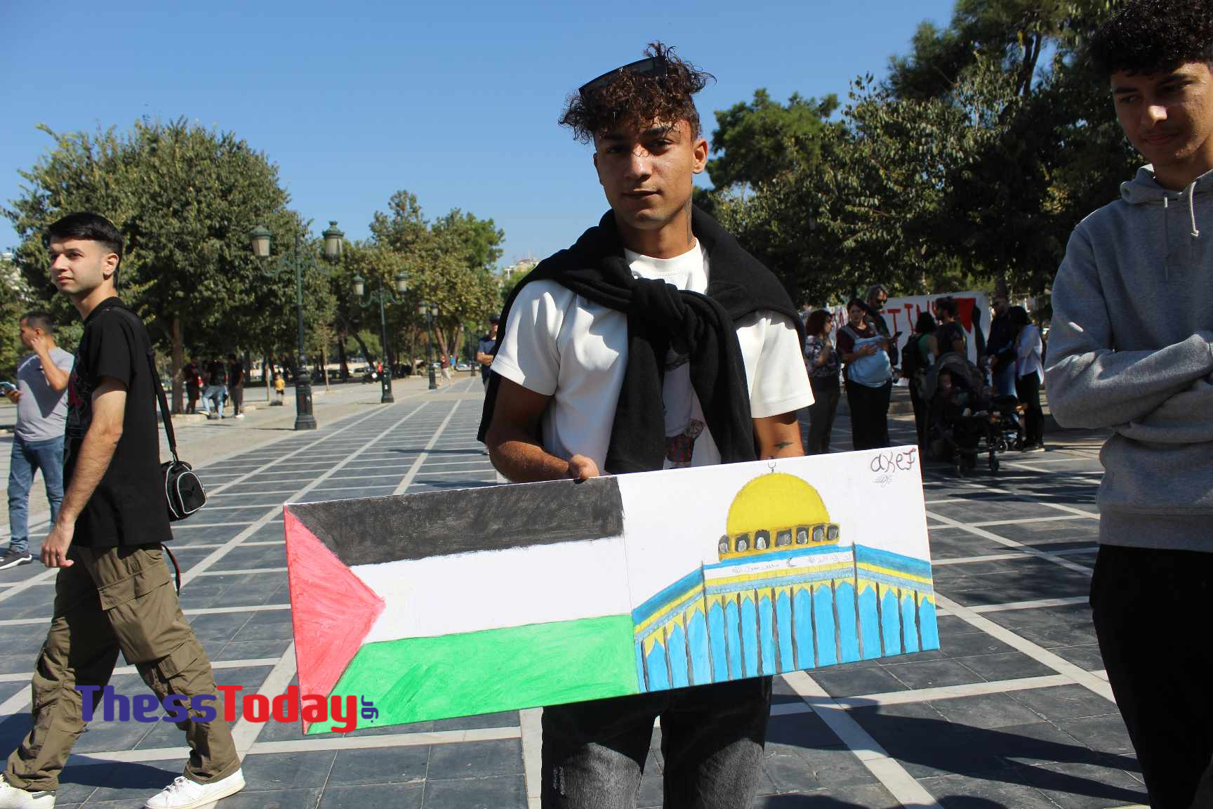 Θεσσαλονίκη: Πορεία υπέρ του παλαιστινιακού λαού