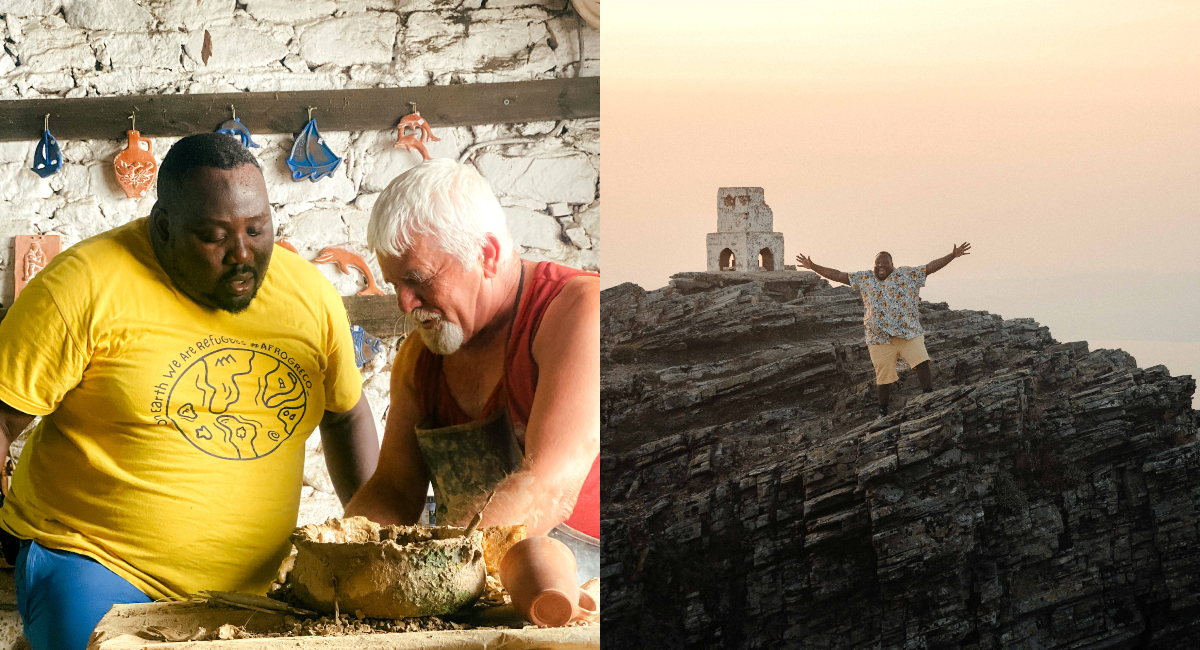 «Φτάσαμε»: Ο Ζερόμ Καλούτα σε μια διαφορετική περιήγηση στο σμαραγδένιο νησί της Θάσου – ΦΩΤΟ