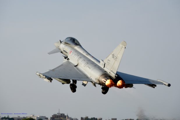 Ένα Ιταλικό Eurofighter της 36ης Πτέρυγας