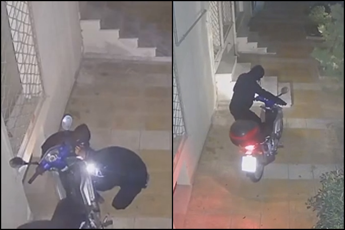 Θεσσαλονίκη: Καρέ-καρέ κλοπή μοτοσικλέτας από πάρκινγκ μέσα σε λίγα λεπτά – ΒΙΝΤΕΟ