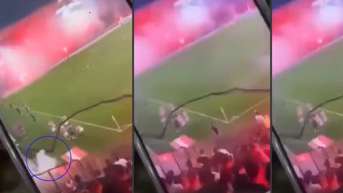 Ολυμπιακός – Παναθηναϊκός: Η στιγμή που σκάει η κροτίδα και ο Χουάνκαρ πέφτει στο χορτάρι – ΒΙΝΤΕΟ