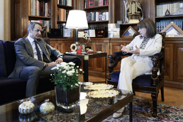 Κυριάκος Μητσοτάκης Κατερίνα Σακελλαροπουλου