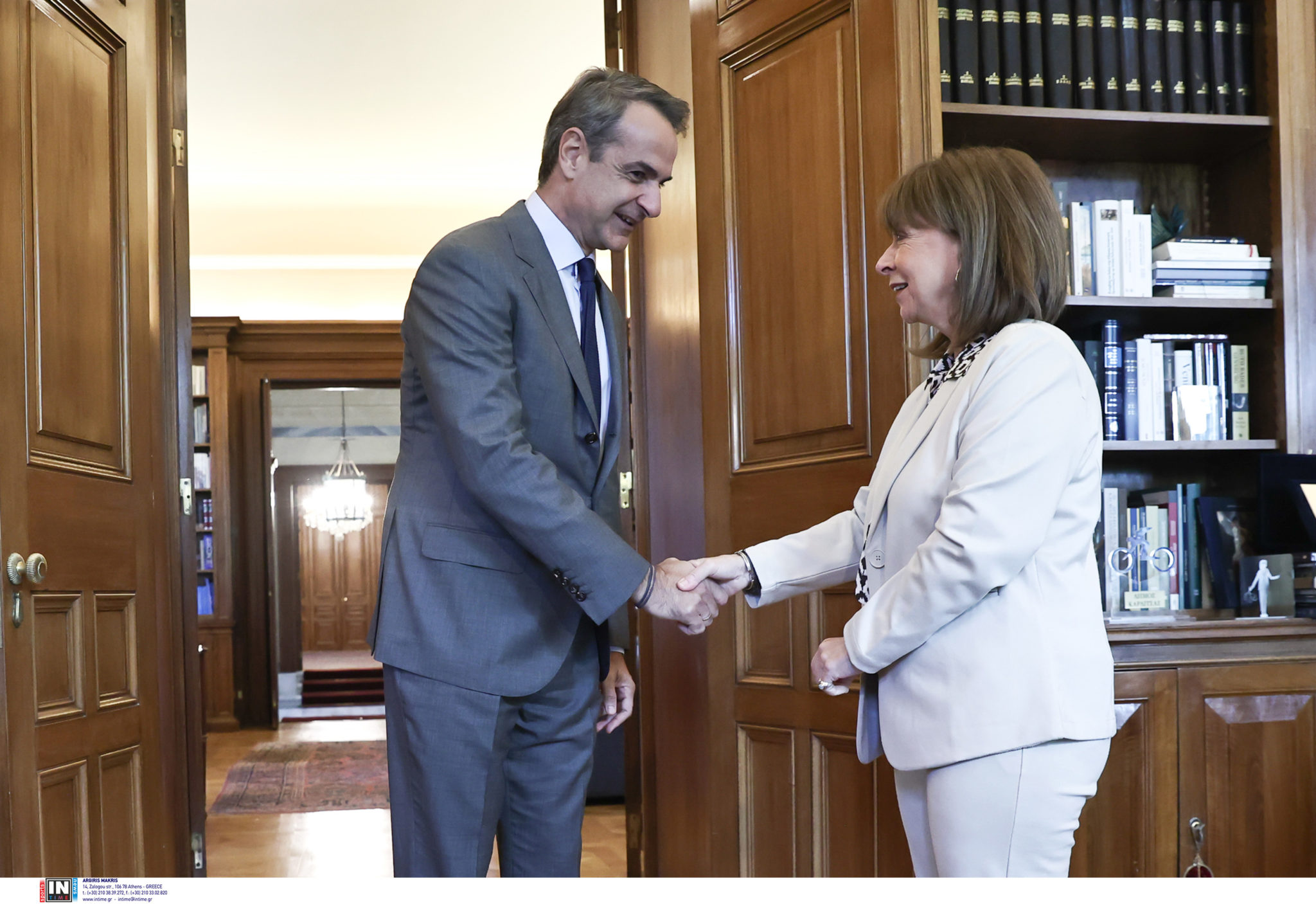 Κυριάκος Μητσοτάκης Κατερίνα Σακελλαροπουλου