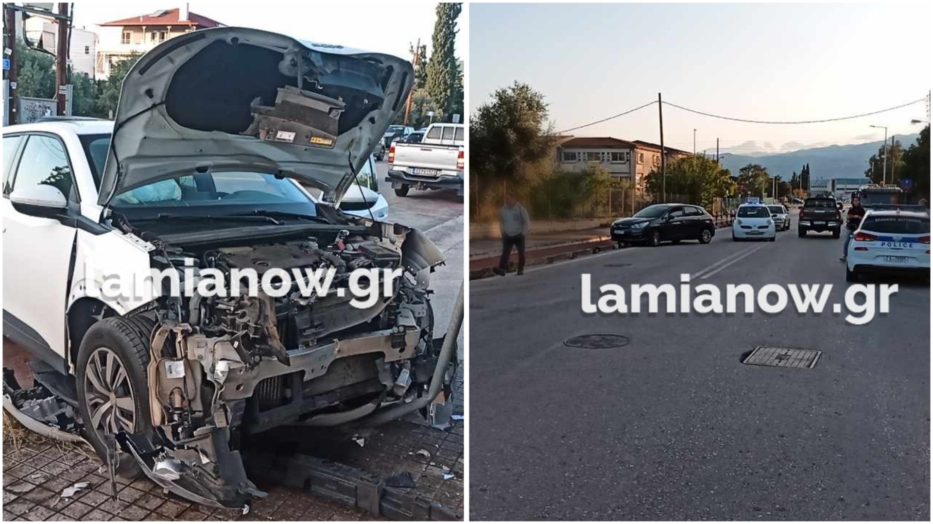 Τροχαίο στην Λαμία: Oδηγός αυτοκινήτου παραβίασε STOP και συγκρούστηκε με διερχόμενο όχημα – ΦΩΤΟ