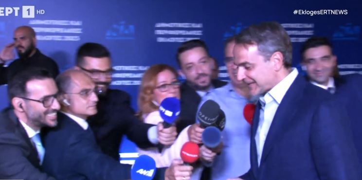 Αυτοδιοικητικές εκλογές 2023: Ο Κυριάκος Μητσοτάκης στα γραφεία της Νέας Δημοκρατίας