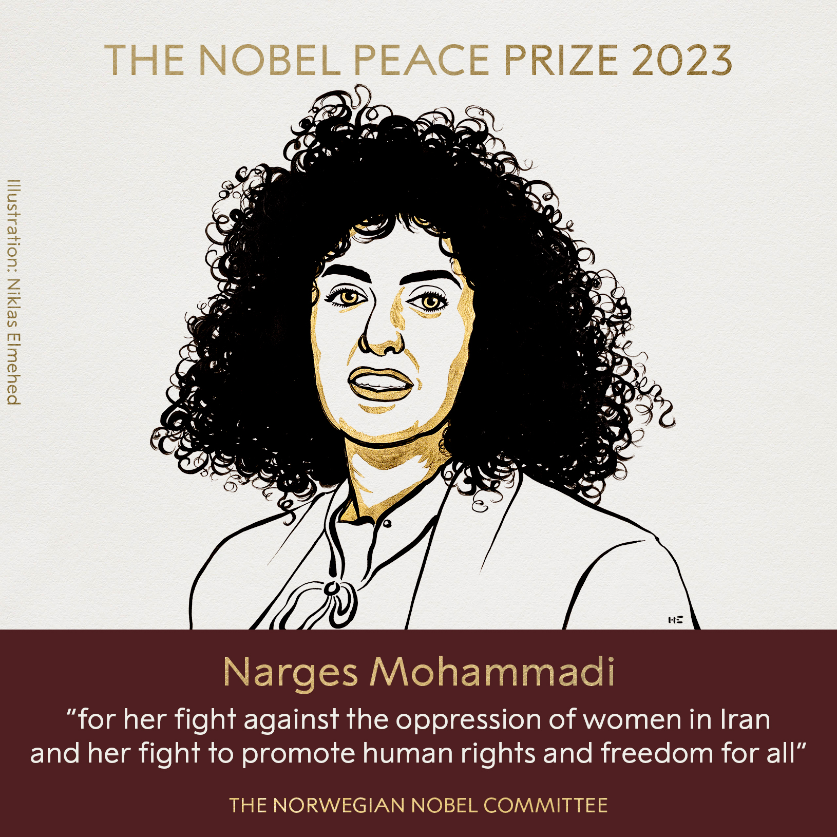 Νόμπελ Ειρήνης 2023: Στην Ιρανή ακτιβίστρια Ναργκίς Μοχαμαντί το βραβείο