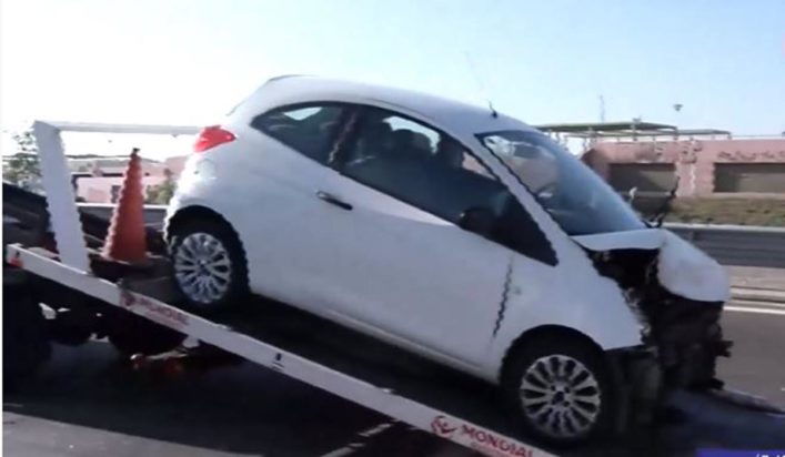 Τροχαίο στην παραλιακή με 4 αυτοκίνητα