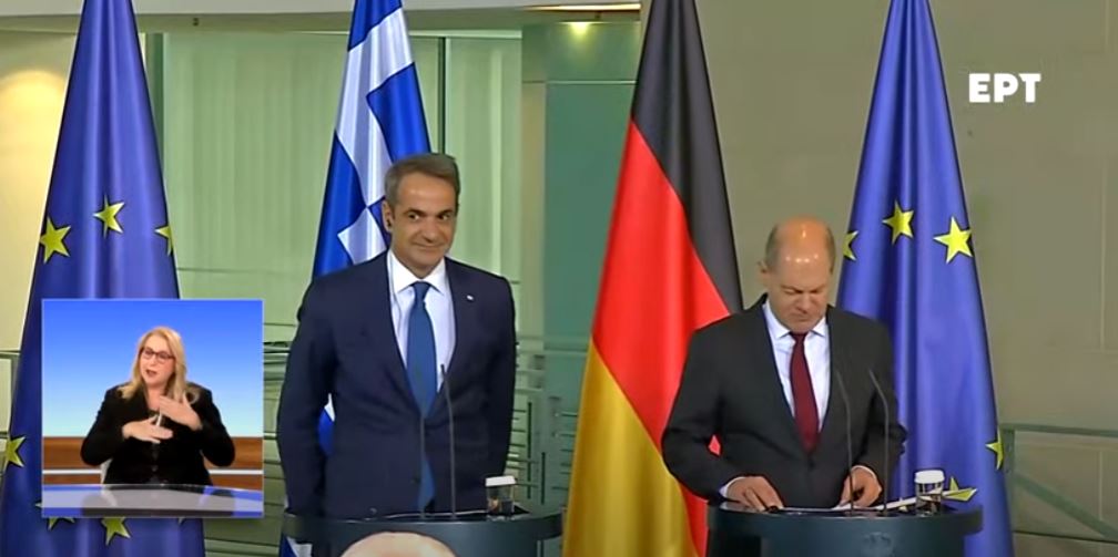 LIve οι δηλώσεις Μητσοτάκη και Σολτς, μετά τη συνάντησή τους στο Βερολίνο