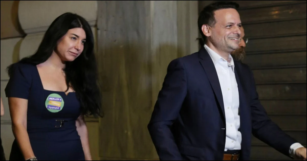 Ο Χάρης Δούκας με την σύντροφό του, Γεωργία Πολυτάνου