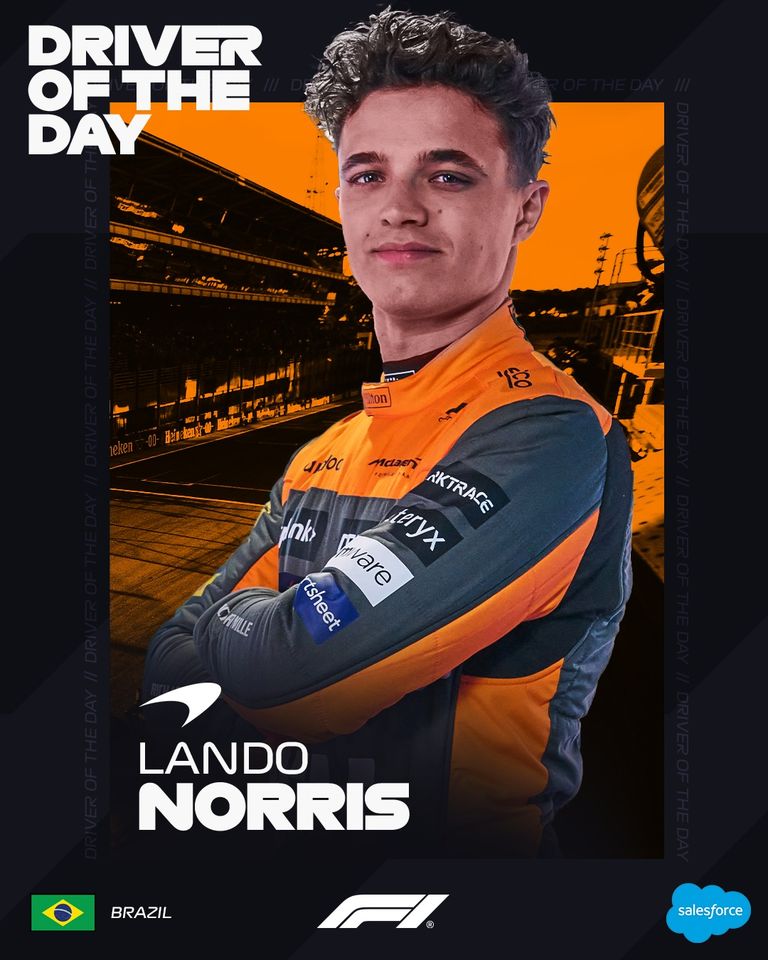 driver of the day - f1 - brazil- lando norris