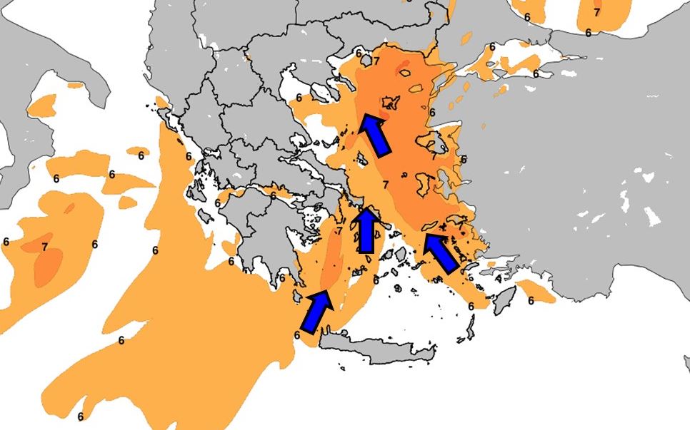 Κακοκαιρία από το απόγευμα: Οι περιοχές που επηρεάζονται από το ψυχρό μέτωπο – Δείτε χάρτες