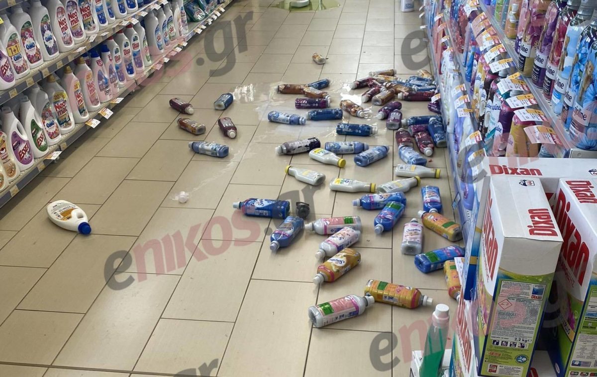 σούπερ μάρκετ σεισμός Μαντούδι