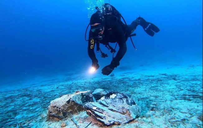 ναυάγιο οψιδιανός πέτρωμα Κάπρι