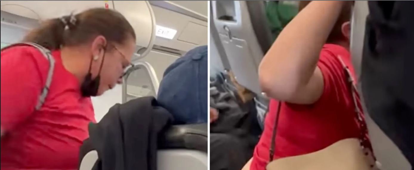 Βίντεο: Χαμός κατά τη διάρκεια πτήσης – Γυναίκα κατεβάζει το παντελόνι της για να πάει στην τουαλέτα