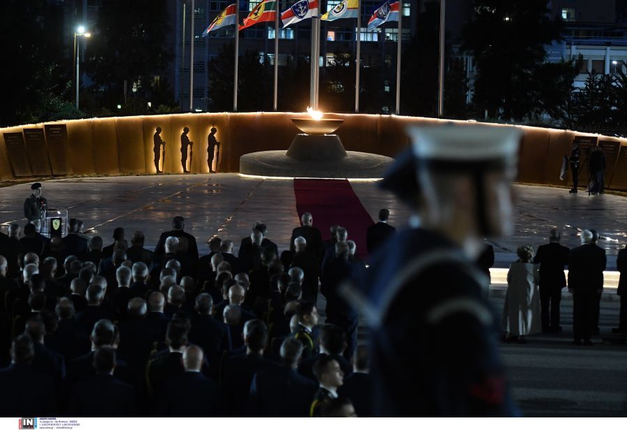 Τελετή εγκαινίων Μνημείου των Αθανάτων του Έθνους στο στρατόπεδο «Παπάγου» – ΦΩΤΟ και ΒΙΝΤΕΟ