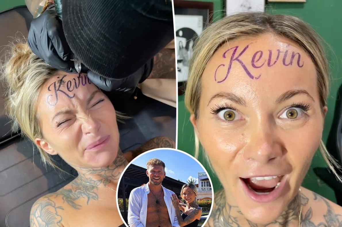 Έκανε τατουάζ το όνομα του φίλου της στο μέτωπο: «Δεν είναι φάρσα, είναι αληθινό»