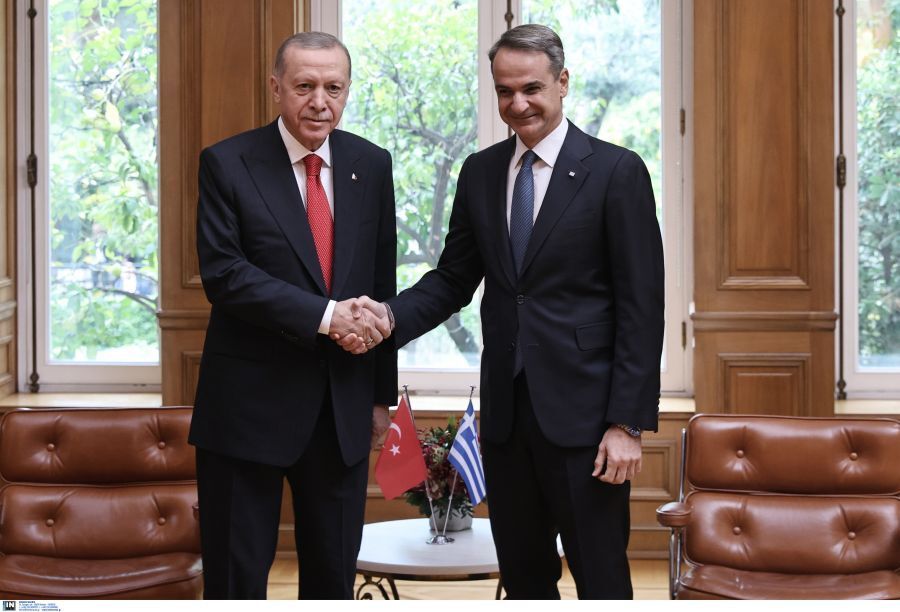 συνάντηση Μητσοτάκη - Ερντογάν