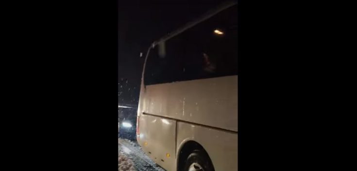 Βιέννη- λεωφορείο- χιόνι