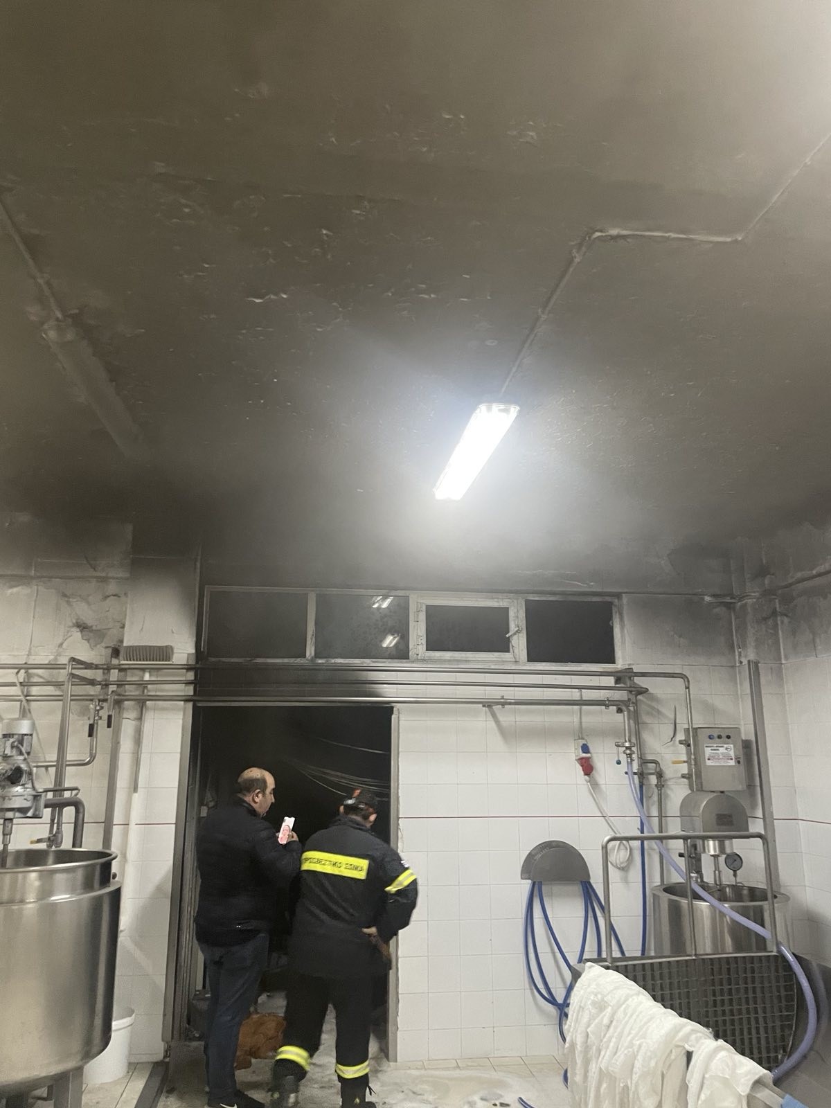 Φωτιά σε τυροκομείο στην Κρήτη