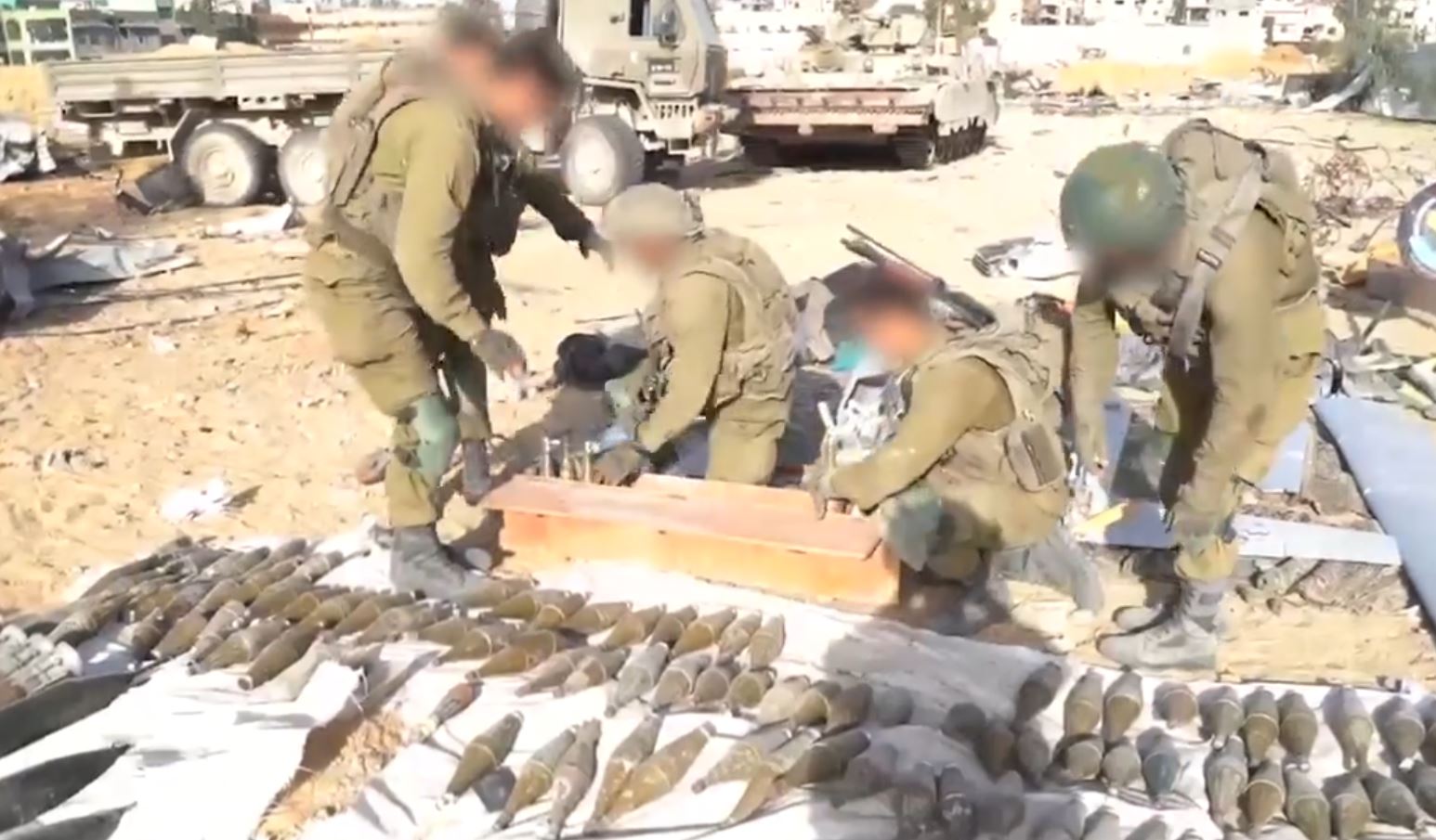 Μία από τις μεγαλύτερες αποθήκες όπλων στην Λωρίδα της Γάζας υποστηρίζει ότι ανακάλυψε ο ισραηλινός στρατός