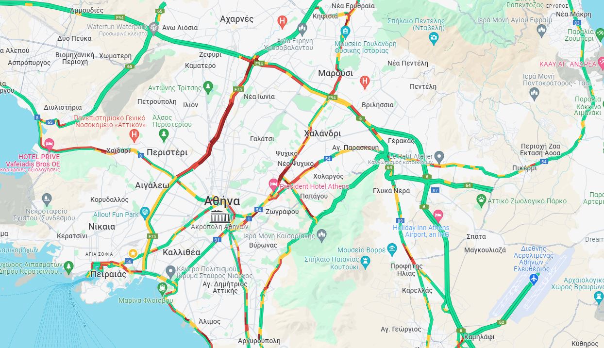 ο χάρτης της κίνησης