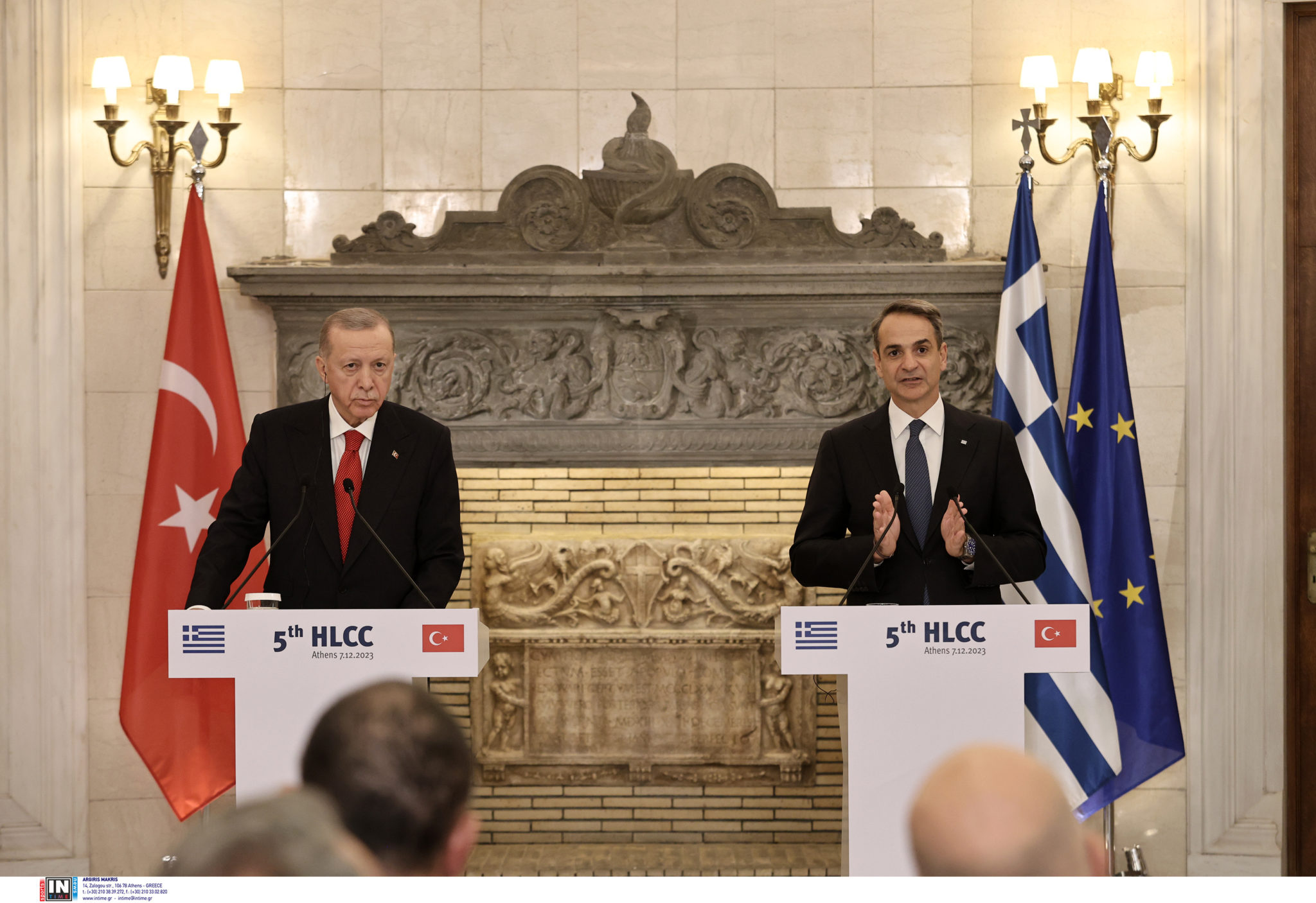 Κυριάκος Μητσοτάκης Ρετζέπ Ταγίπ Ερντογάν