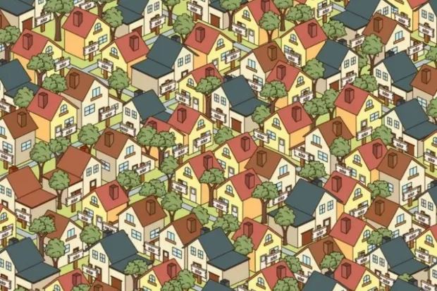 Οπτική ψευδαίσθηση: Μπορείτε να εντοπίσετε το σπίτι που πωλείται; – Μόνο το 1% μπορεί να το εντοπίσει